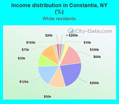 Income distribution in Constantia, NY (%)