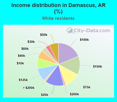 Income distribution in Damascus, AR (%)