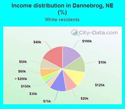 Income distribution in Dannebrog, NE (%)
