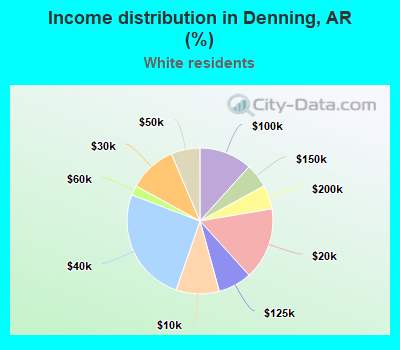 Income distribution in Denning, AR (%)