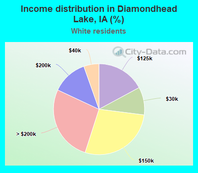 Income distribution in Diamondhead Lake, IA (%)