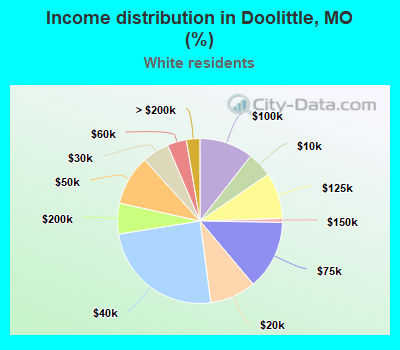 Income distribution in Doolittle, MO (%)