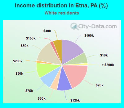 Income distribution in Etna, PA (%)