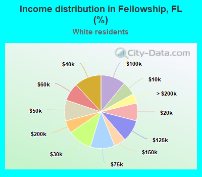 Income distribution in Fellowship, FL (%)