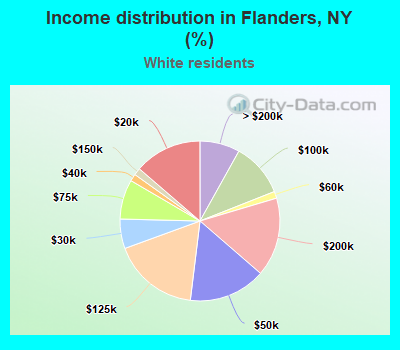 Income distribution in Flanders, NY (%)