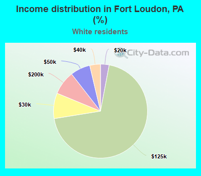 Income distribution in Fort Loudon, PA (%)