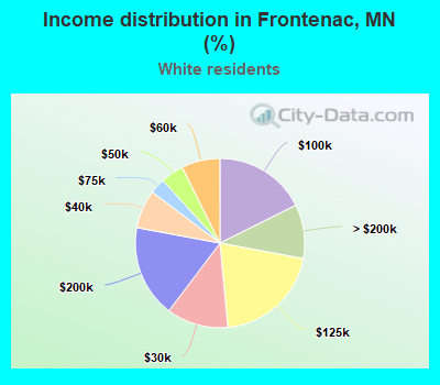 Income distribution in Frontenac, MN (%)