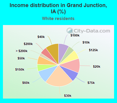 Income distribution in Grand Junction, IA (%)