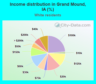 Income distribution in Grand Mound, IA (%)