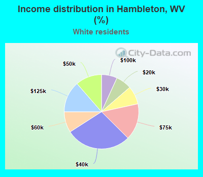 Income distribution in Hambleton, WV (%)