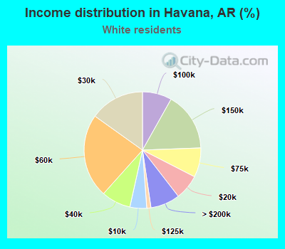 Income distribution in Havana, AR (%)