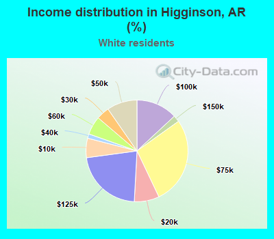 Income distribution in Higginson, AR (%)