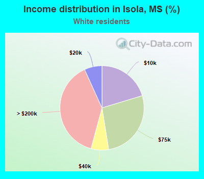 Income distribution in Isola, MS (%)