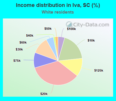 Income distribution in Iva, SC (%)