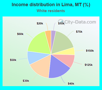 Income distribution in Lima, MT (%)