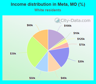 Income distribution in Meta, MO (%)
