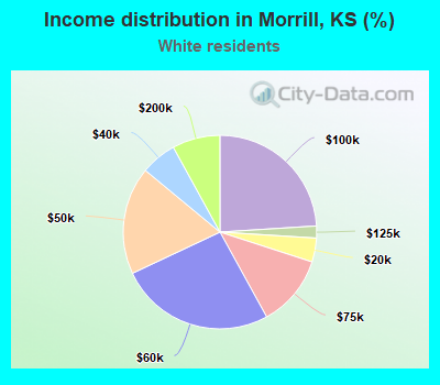 Income distribution in Morrill, KS (%)