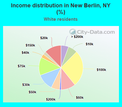 Income distribution in New Berlin, NY (%)