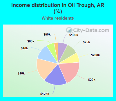 Income distribution in Oil Trough, AR (%)