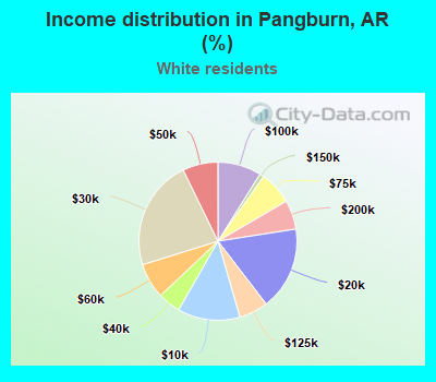 Income distribution in Pangburn, AR (%)