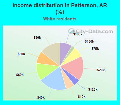 Income distribution in Patterson, AR (%)