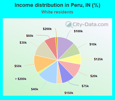 Income distribution in Peru, IN (%)