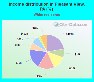 Income distribution in Pleasant View, PA (%)