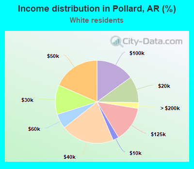 Income distribution in Pollard, AR (%)