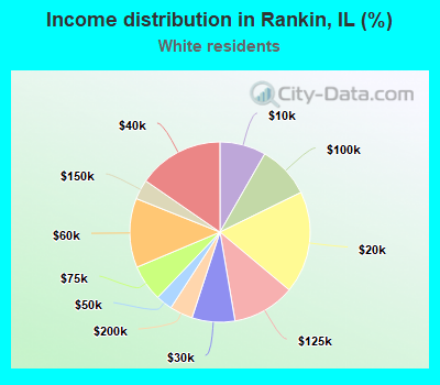 Income distribution in Rankin, IL (%)