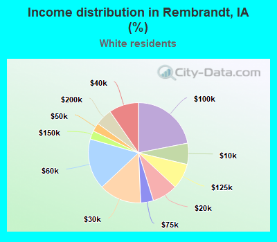 Income distribution in Rembrandt, IA (%)