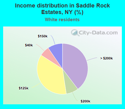 Income distribution in Saddle Rock Estates, NY (%)