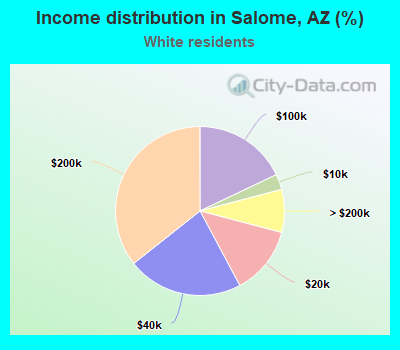 Income distribution in Salome, AZ (%)