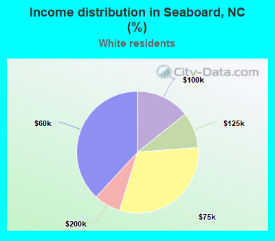Income distribution in Seaboard, NC (%)