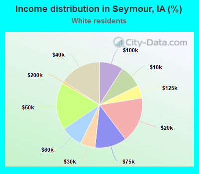 Income distribution in Seymour, IA (%)