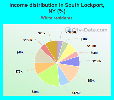 Income distribution in South Lockport, NY (%)