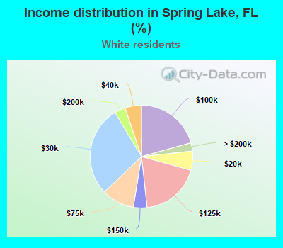 Income distribution in Spring Lake, FL (%)