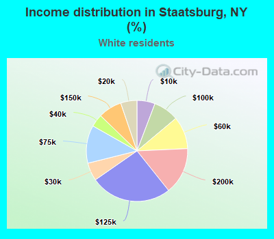 Income distribution in Staatsburg, NY (%)