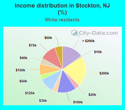Income distribution in Stockton, NJ (%)