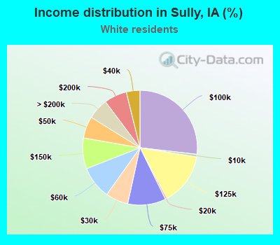 Income distribution in Sully, IA (%)