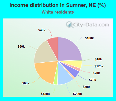 Income distribution in Sumner, NE (%)