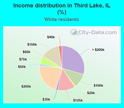 Income distribution in Third Lake, IL (%)
