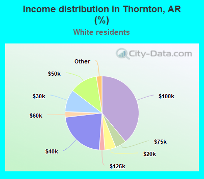 Income distribution in Thornton, AR (%)