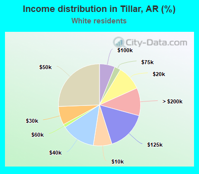 Income distribution in Tillar, AR (%)