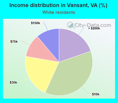 Income distribution in Vansant, VA (%)