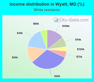 Income distribution in Wyatt, MO (%)