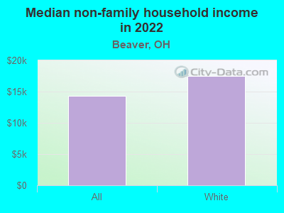 Median non-family household income in 2022