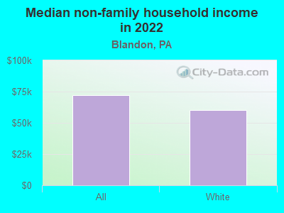 Median non-family household income in 2022