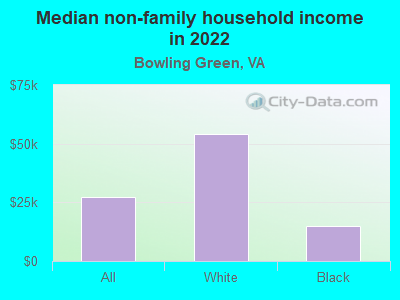 Median non-family household income in 2022