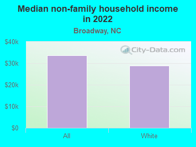 Median non-family household income in 2022