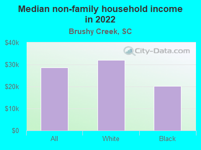 Median non-family household income in 2022